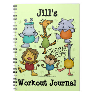 Oerwoud Gym Exercising Animals Notitieboek