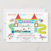 Oerwoud Gym Indoor Verjaardagsfeestuitnodiging Kaart (Voorkant)