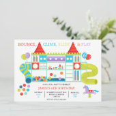 Oerwoud Gym Indoor Verjaardagsfeestuitnodiging Kaart (Staand voorkant)