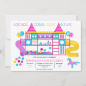 Oerwoud Gym Verjaardagsfeestuitnodiging Kaart (Voorkant)