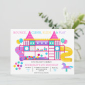 Oerwoud Gym Verjaardagsfeestuitnodiging Kaart (Staand voorkant)