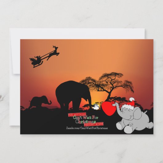 Oerwoud helemaal kerstmis Kaart (Achterkant)