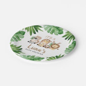 Oerwoud Het is een Baby shower  Bord (Gekanteld)