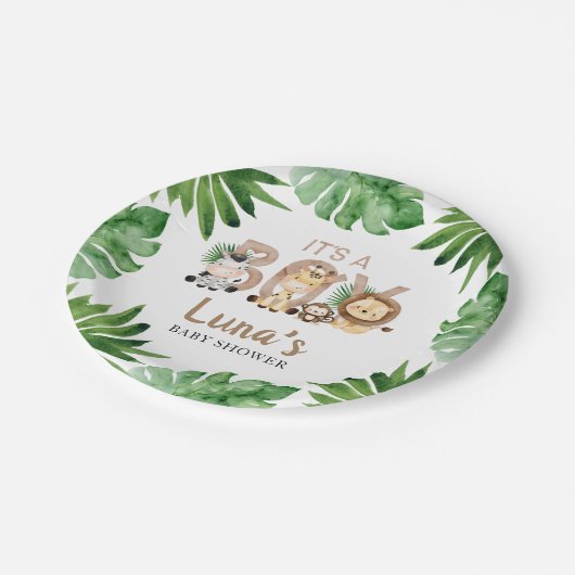 Oerwoud Het is een Baby shower  Bord (Gekanteld)