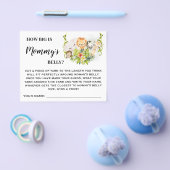 Oerwoud Hoe groot is Moms Belly Baby shower Game K Flyer (Enkel)
