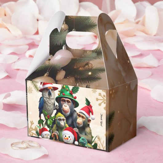 "Oerwoud Holiday Cheer" Bedankdoosjes (Huwelijk)