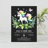 Oerwoud Horse Birthday Kaart (Staand voorkant)
