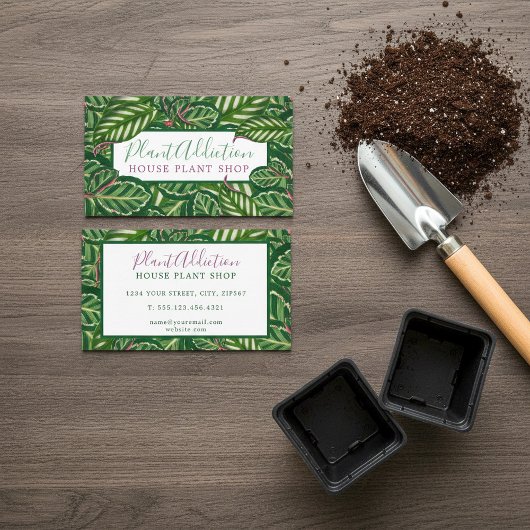 Oerwoud House plant Shop visitekaartje
