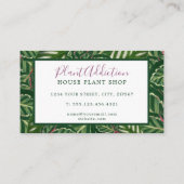 Oerwoud House plant Shop visitekaartje (Achterkant)