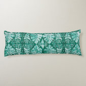 OERWOUD IKAT Hawaiian Green Tribal Tropical Lichaamskussen (Achterkant)