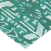 OERWOUD IKAT Hawaiian Green Tribal Tropical Tafelkleed (Gekanteld)