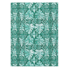 OERWOUD IKAT Hawaiian Green Tribal Tropical Tafelkleed