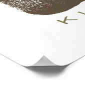Oerwoud Instinct™_Kiboko_2-toon bruin Poster (Hoek)