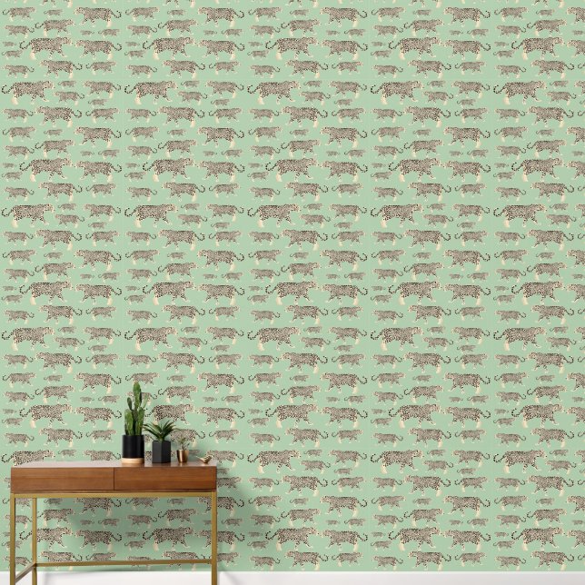 Oerwoud Jaguar Animal Pattern Behang (Hal)