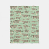 Oerwoud Jaguar Animal Pattern Fleece Deken (Voorkant)