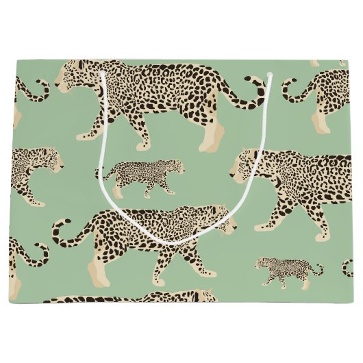 Oerwoud Jaguar Animal Pattern Groot Cadeauzakje (Voorkant)