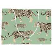 Oerwoud Jaguar Animal Pattern Groot Cadeauzakje (Achterkant)