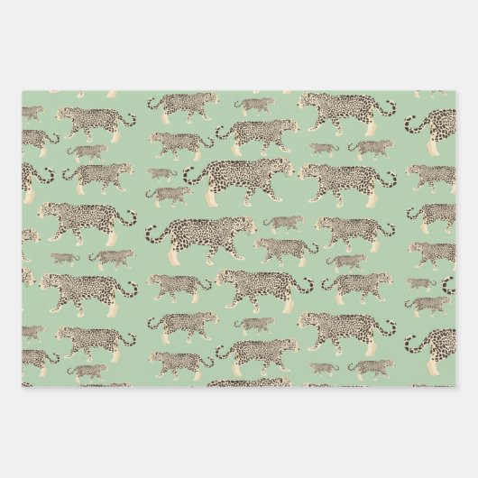 Oerwoud Jaguar Animal Pattern Inpakpapier Vel (Voorkant 3)