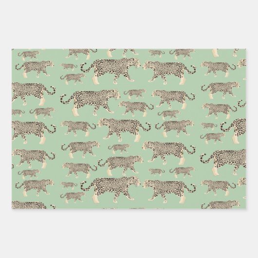 Oerwoud Jaguar Animal Pattern Inpakpapier Vel (Voorkant 2)
