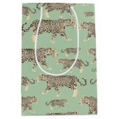 Oerwoud Jaguar Animal Pattern Medium Cadeauzakje (Voorkant)