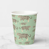 Oerwoud Jaguar Animal Pattern Papieren Bekers (Links)