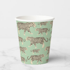 Oerwoud Jaguar Animal Pattern Papieren Bekers