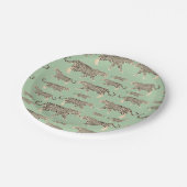 Oerwoud Jaguar Animal Pattern Papieren Bordje (Gekanteld)