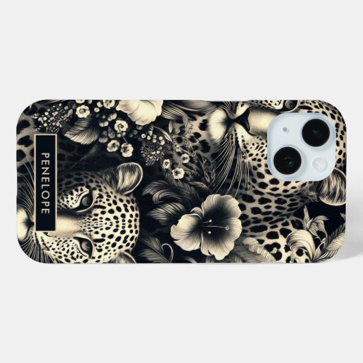 Oerwoud Jaguar Case-Mate iPhone Case (Achterkant (horizontaal))