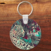 Oerwoud Jaguar gepersonaliseerd Sleutelhanger (Voorkant)