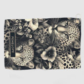  Oerwoud Jaguar Golfhanddoek (Horizontaal)