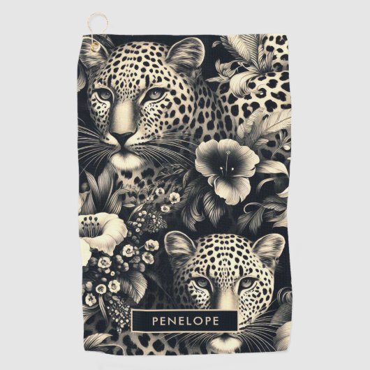  Oerwoud Jaguar Golfhanddoek (Voorkant)