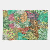 Oerwoud Jaguar Waterverf Theedoek (Horizontaal)