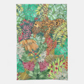 Oerwoud Jaguar Waterverf Theedoek (Verticaal)