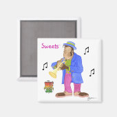 Oerwoud jazzmagneet magneet (Voorkant / Achterkant)