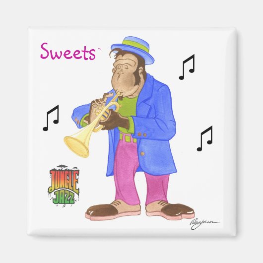Oerwoud jazzmagneet magneet (Voorkant)