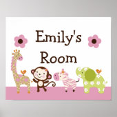 Oerwoud Jill Animals Poster/Print Wall Art Poster (Voorkant)