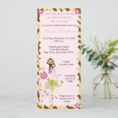 Oerwoud Jill Baby shower Uitnodiging (Staand voorkant)