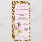 Oerwoud Jill Baby shower Uitnodiging (Voorkant / Achterkant)