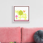 Oerwoud Jill Elephant Girl Animals Canvas (Insitu (Woonkamer))