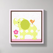 Oerwoud Jill Elephant Girl Animals Canvas (Voorkant)