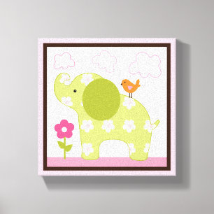 Oerwoud Jill Elephant Girl Animals Canvas