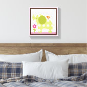 Oerwoud Jill Elephant Girl Animals Canvas Afdruk (Insitu (Slaapkamer))