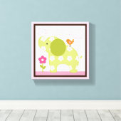 Oerwoud Jill Elephant Girl Animals Canvas Afdruk (Insitu (Houten vloer))