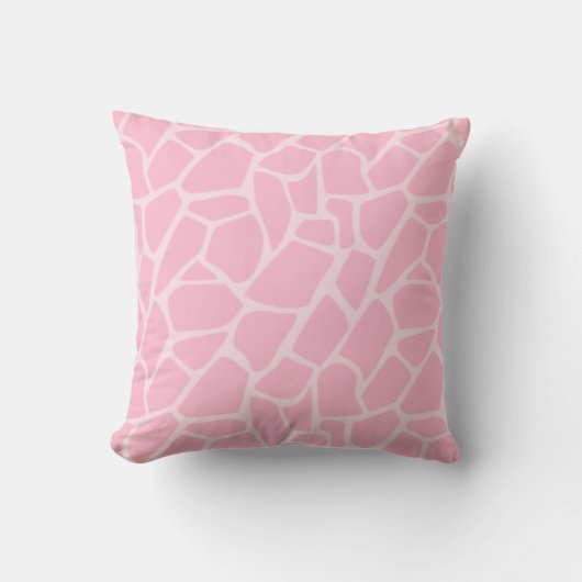 Oerwoud Jill Giraffe Pink Pattern Decorative Pillo Kussen (Voorkant)