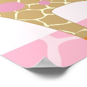 Oerwoud Jill/Girl Animals Baby shower Poster/Banne Poster (Hoek)