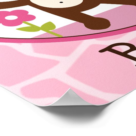 Oerwoud Jill/Girl Monkey - Speciaal KunstPoster Poster (Hoek)