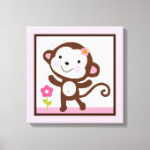 Oerwoud Jill Monkey Girl Animals Canvas Afdrukken (Voorkant)