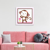 Oerwoud Jill Monkey Girl Animals Canvas Afdrukken (Insitu (Woonkamer))