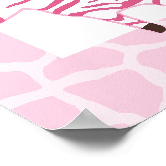 Oerwoud Jilly Alphabet Wall Afdrukken Poster (Hoek)