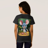 Oerwoud Journey - Cartoon Mouse Baby Fine Jersey T T-shirt (Achterkant volledig)